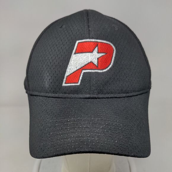P Star Initial Fitted Hat Black AL/XL Lightweight Embroidered Augusta Sportswear - Picture 2 of 7